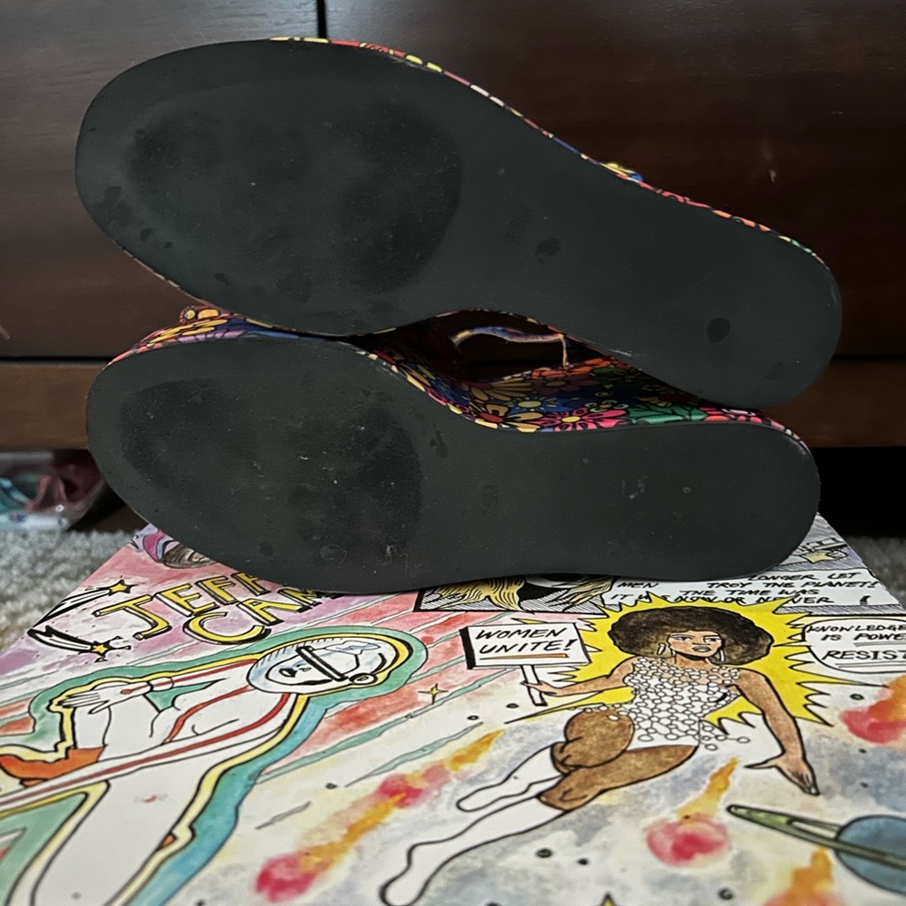 Jeffrey Campbell Dazing Floral Platform Wedge Sandals - Picture 8 of 10